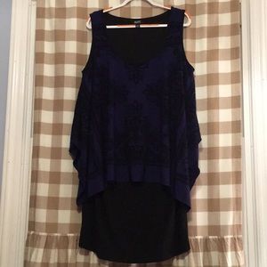 NWOT SLNY Imprint Balloon Dress